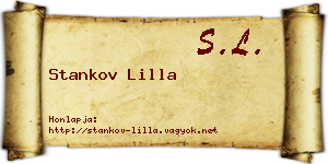 Stankov Lilla névjegykártya